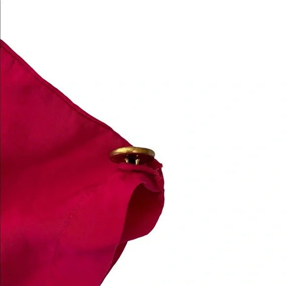 Saks Fifth Avenue Women's Vintage Fuchsia Long Sleeve Jumpsuit Size M - Picture 7 of 14